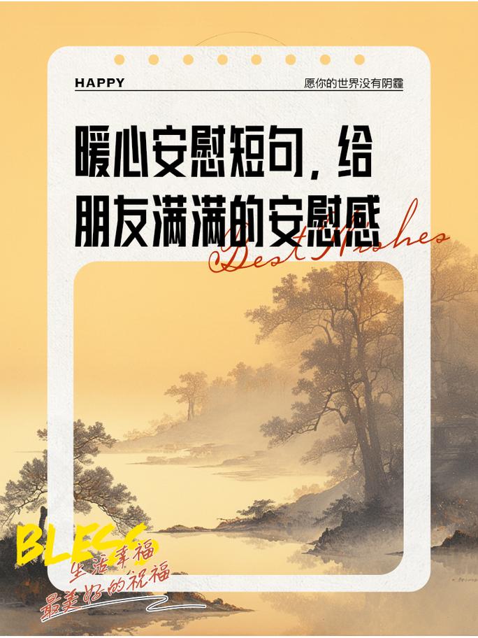 安慰别人的温馨话语短句摘抄