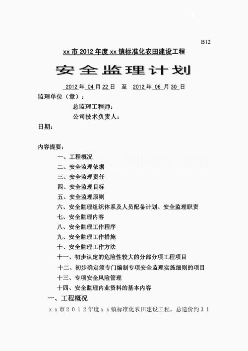 安全监理专项实施细则