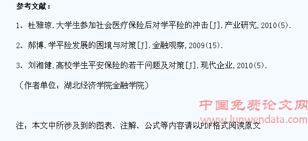 大学生医保政策下学平险发展对策探讨