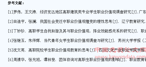 培养高职学生正确职业价值观途径的研究