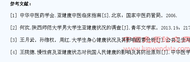 高校女大学生的身心亚健康现状调查