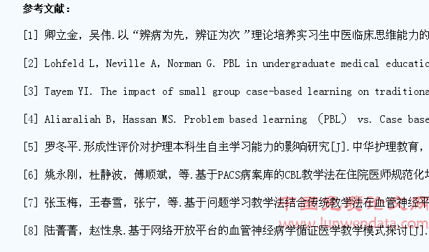 问题式教学法结合病案式教学法对神经内科学生临床思维能力的影响