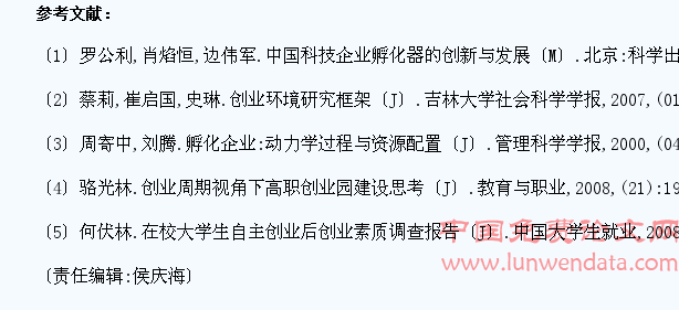 高校学生创业园孵化力的界定及影响因素研究