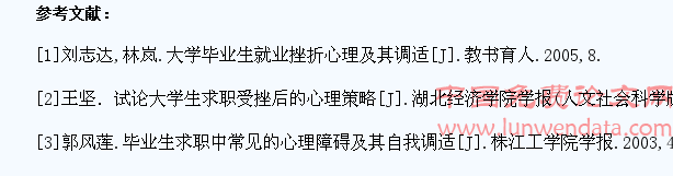 浅论大学生求职受挫心理的自我调适