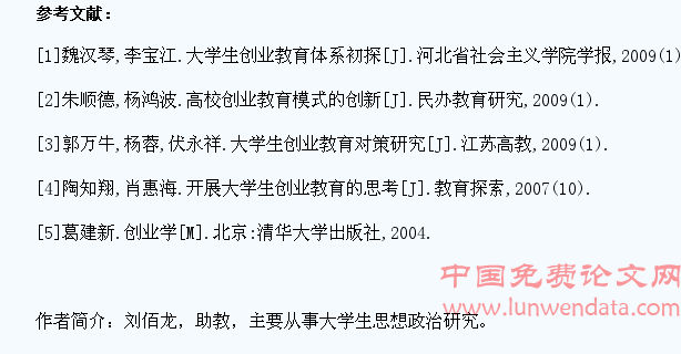 新形势下大学生创业教育及实践探讨