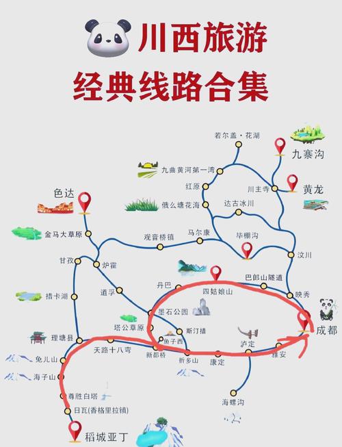 秋季小环线：探秘川西北秘境（西北小环线经典路线图）