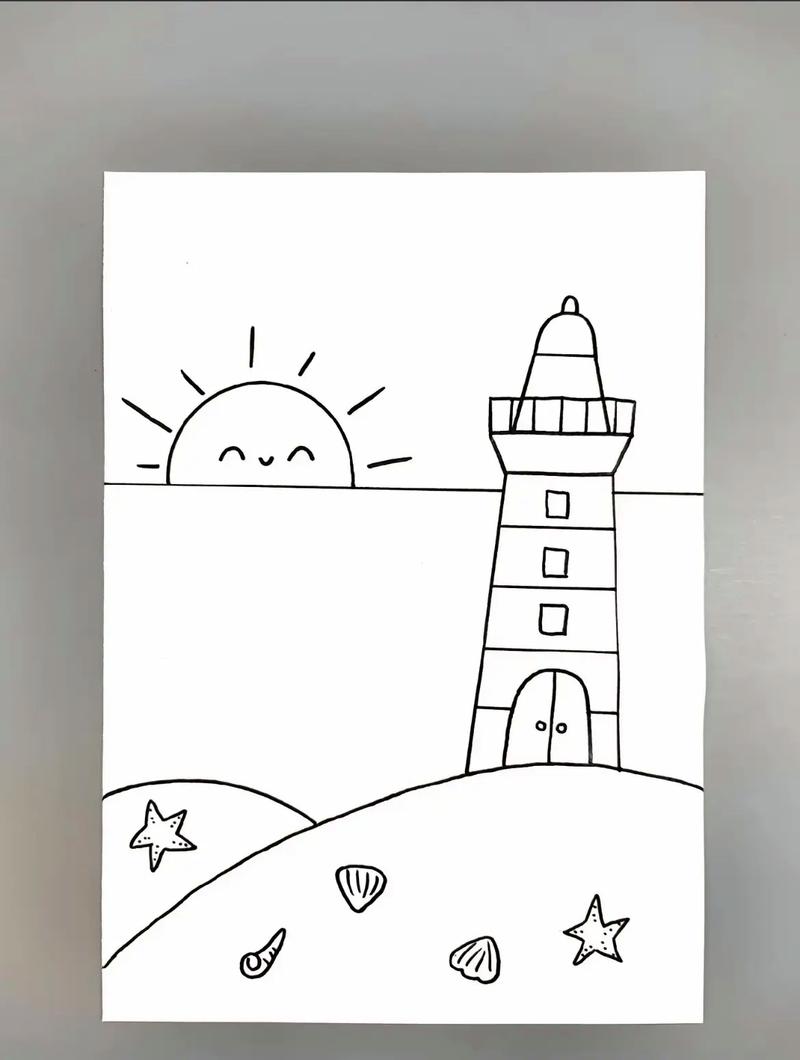 浙江旅游攻略海滩游玩指南，简笔画教你画美丽海滩风景