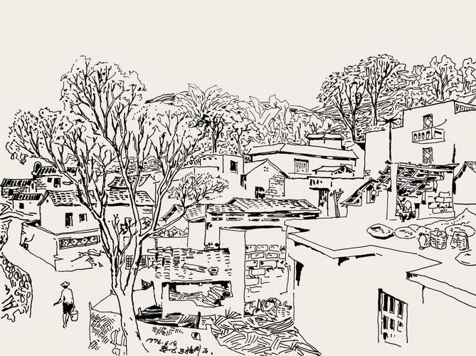 农村景点写生(新农村写生)