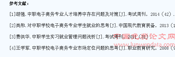 企业对中职电商学生需求调查与分析