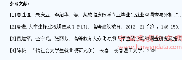 高职高专临床医学专业学生就业观的调查研究